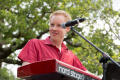 Photograph: [Keyboardist performing at UNT Grad Block Party]