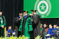 Photograph: [Ph.D Candidate Being Presented with Doctoral Hood, 3]