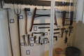 Photograph: [Wall of tools in exhibit]