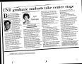 Article: [UNT graduate students take center stage, April 9, 1995]