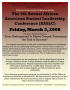 Poster: [The 5th Annual African American Student Leadership Conference flier]
