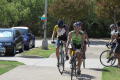 Photograph: [Riders coming up to one of the LSRFA pit-stops]