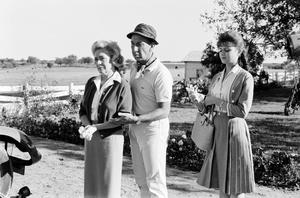 Primary view of [Alice Faye, Jose Ferrer and Pamela Tiffin on set]