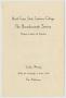 Pamphlet: [Commencement Program for North Texas State Teachers College, May 28,…