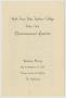 Pamphlet: [Commencement Program for North Texas State Teachers College, May 31,…