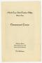 Pamphlet: [Commencement Program for the North Texas State Teachers College, May…