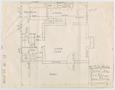Technical Drawing: [Floor plan for the Sally Hicks Log Cabin]