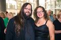 Photograph: [An unknown man and woman at the UNT College of Music Gala]