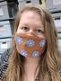 Photograph: [Katy Allred wearing a face mask at University of Houston Special Col…