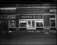 Photograph: [The Exterior of Nash's 5 & 10 Store, 1942]