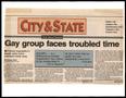 Clipping: [Clipping: Gay group faces troubled time]