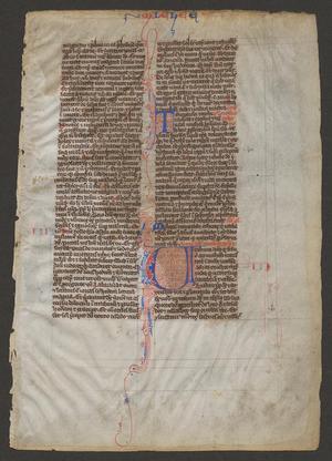 Primary view of [Leaf from 13th Century Bible]