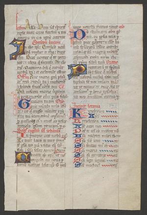 Primary view of [Saint List Breviary from the 15th Century, France]