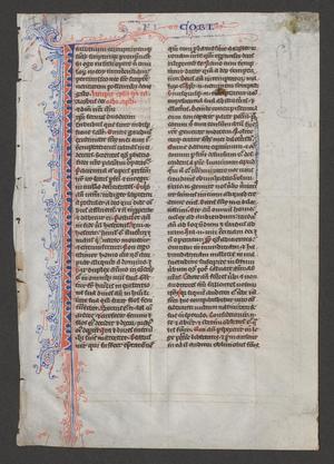 Primary view of [Manuscript Leaf from Latin Bible [James I], 13th Century, England or France]