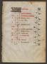 Text: [Liturgical Calendar Leaf from a Book of Hours 14th Century, France o…