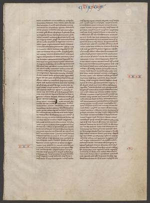 Primary view of [Leaf from Latin Bible of Ecclesiastes 2-8, 13th Century, France]