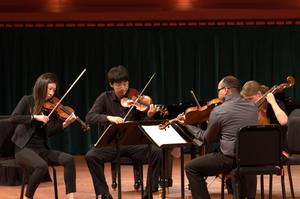 Primary view of [Bancroft Quartet performs String Quartet No. 12 in F major, Op. 96, 4]