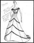 Artwork: [Sketch created by Michael Faircloth of a flowing dress]