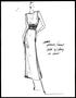 Artwork: [Sketch created by Michael Faircloth of a dress and belt]