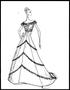 Artwork: [Sketch created by Michael Faircloth of a flowing dress, 2]