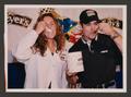 Photograph: [Angie Athanas (left) and Jeff Gordon (right) eating "Jeff's Mint Cho…