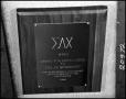 Photograph: [Photograph of an award from Sigma Delta Chi]