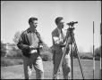 Photograph: [Students using surveyor equipment, 1942]