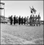 Photograph: [AFROTC review for President Matthews' Birthday]