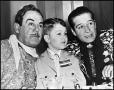 Photograph: [Lewis Cauble with two actors]