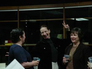 Primary view of [Library Staff talking at Goodbye Party]