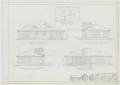 Technical Drawing: Veterans' Housing, Abilene, Texas: Elevation Renderings - Design 5F-D1