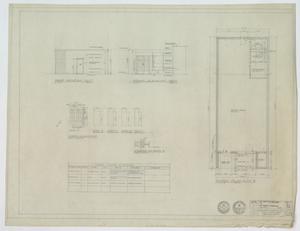 Primary view of Raybeck Company Office Building, Abilene, Texas: Floor Plan & Elevations