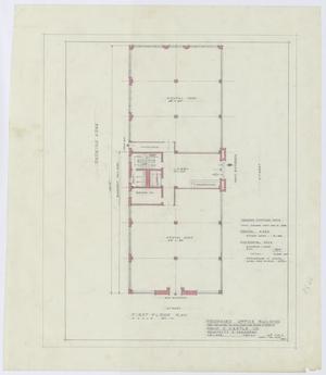 Primary view of Verne W. Dalton & Alton G. Herrin Office Building, Abilene, Texas: First Floor Plan
