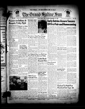 Primary view of The Grand Saline Sun (Grand Saline, Tex.), Vol. 57, No. 44, Ed. 1 Thursday, September 15, 1949