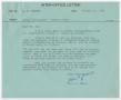 Letter: [Letter from T. L. James to D. W. Kempner, October 21, 1949]