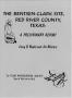 Book: The Bentsen-Clark Site, Red River County, Texas: A Preliminary Report