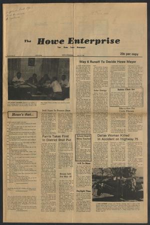 Primary view of The Howe Enterprise (Howe, Tex.), Vol. 15, No. 43, Ed. 1 Thursday, April 24, 1980
