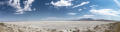 Photograph: Panoramic Image of salt flats and Guadalupe Mountains