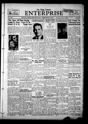 Primary view of Jim Hogg County Enterprise (Hebbronville, Tex.), Vol. 17, No. 24, Ed. 1 Thursday, October 22, 1942