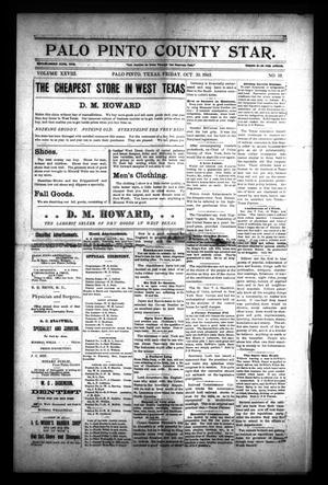 Primary view of Palo Pinto County Star. (Palo Pinto, Tex.), Vol. 28, No. 19, Ed. 1 Friday, October 30, 1903