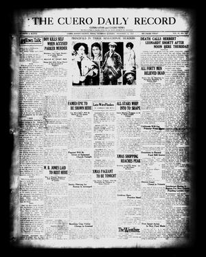 Primary view of The Cuero Daily Record (Cuero, Tex.), Vol. 67, No. 147, Ed. 1 Thursday, December 22, 1927