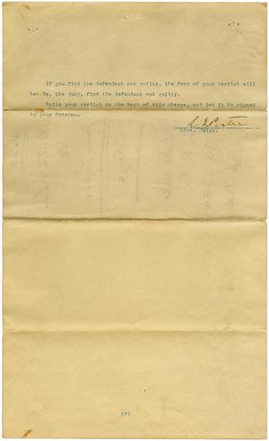 Documents related to the case of The State of Texas vs. Jerome Loper, cause no. 565, no. 567, and no. 4191, 1932