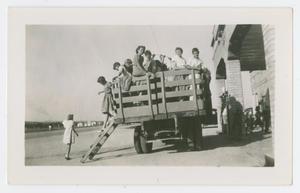[Students in a Wagon]