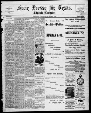 Primary view of Freie Presse für Texas. (San Antonio, Tex.), Vol. 16, No. 3358, Ed. 1 Thursday, December 23, 1880