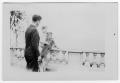 Photograph: [Robert K. Blackshear and Unidentified person with Dog]