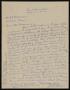Letter: [Letter from J. L. Wells to D. D. Parramore, October 21, 1930]