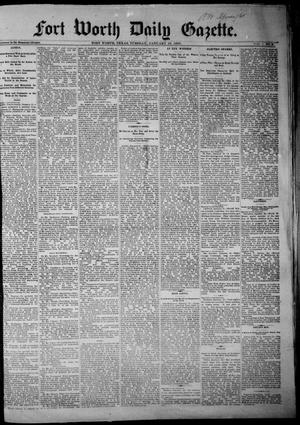 Primary view of Fort Worth Daily Gazette. (Fort Worth, Tex.), Vol. 7, No. 31, Ed. 1, Tuesday, January 23, 1883