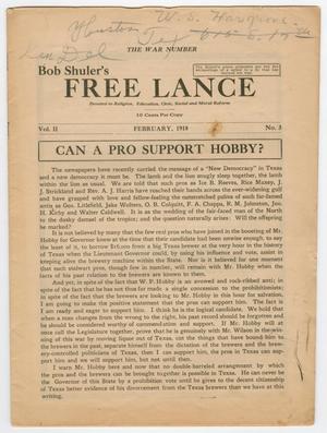 Bob Shuler's Free Lance, Volume 2, Number 3, February 1918