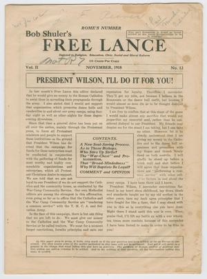 Bob Shuler's Free Lance, Volume 2, Number 12, November 1918