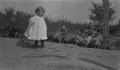 Photograph: [Baby and Chickens]